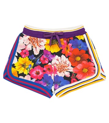 Floral cotton shorts | Dolce&Gabbana Kids