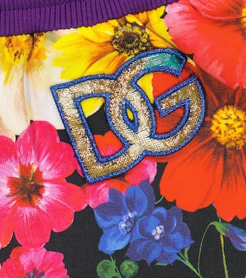 Floral cotton shorts | Dolce&Gabbana Kids