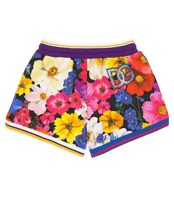 Floral cotton shorts | Dolce&Gabbana Kids