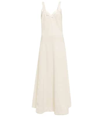 Robe midi en coton mélangé | Jil Sander