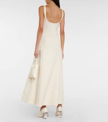 Robe midi en coton mélangé | Jil Sander
