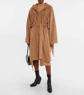 Abrigo efecto teddy con flecos | Stella McCartney