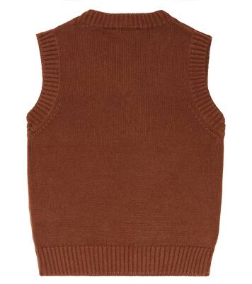 Intarsia wool vest | Mini Rodini