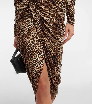 Robe longue à motif léopard | Alexandre Vauthier