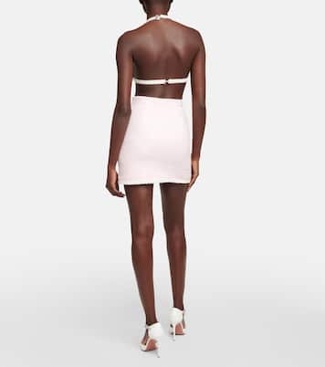 Soutien-gorge brodé en coton mélangé | Alessandra Rich