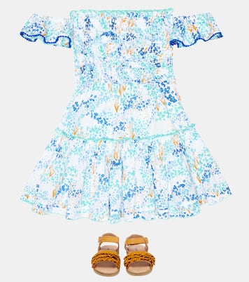 Aurora floral cotton dress | Poupette St Barth Kids