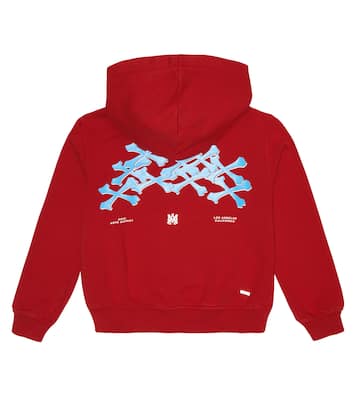 Printed cotton jersey hoodie | Amiri Kids