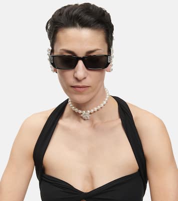 X Linda Farrow Eckige Sonnenbrille | Magda Butrym