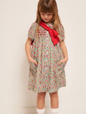 Candice floral cotton shirt dress | Bonpoint