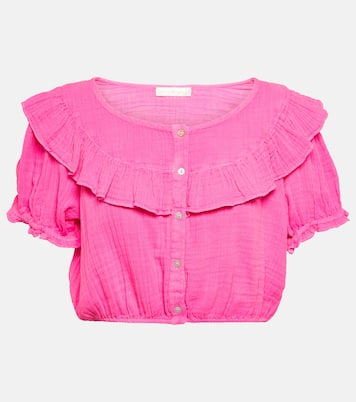 Cropped-Top Elania aus Baumwolle | LoveShackFancy