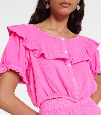 Cropped-Top Elania aus Baumwolle | LoveShackFancy