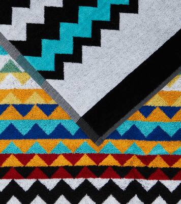 Cyrus Zig Zag cotton terry beach towel | Missoni
