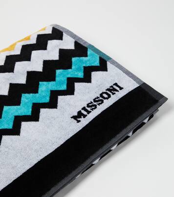 Cyrus Zig Zag cotton terry beach towel | Missoni