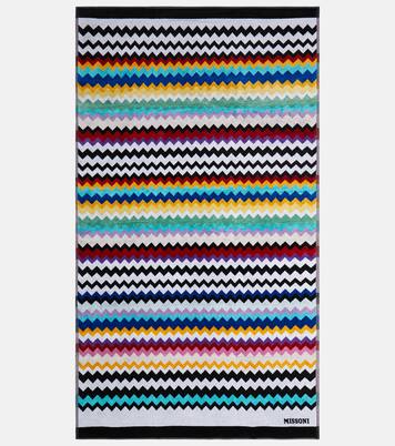 Cyrus Zig Zag cotton terry beach towel | Missoni