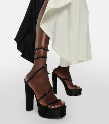Cleo embellished platform sandals 130 | Rene Caovilla