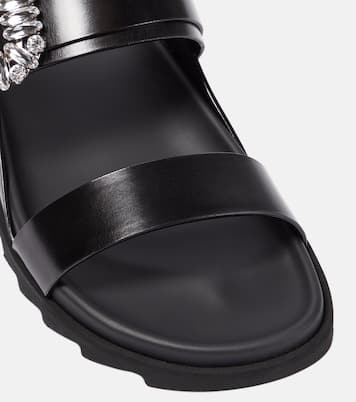 Verzierte Sandalen Slidy Viv' aus Leder | Roger Vivier