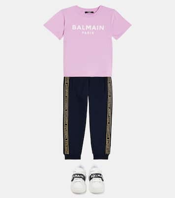 Logo cotton sweatpants | Balmain Kids