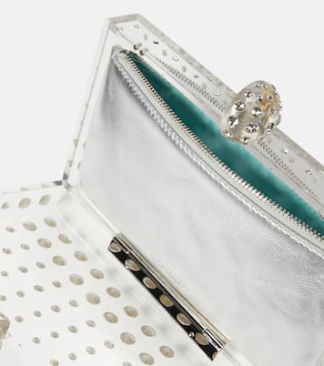 Tequila crystal-embellished clutch | Aquazzura