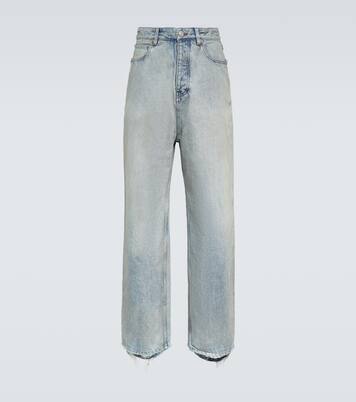 디스트레스드 와이드 진 | Balenciaga