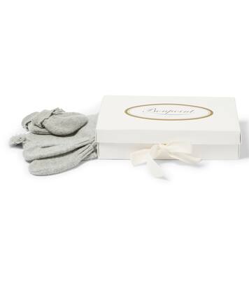 Baby beanie, mittens, and booties set | Bonpoint