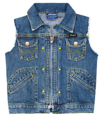x Wrangler cotton denim vest | Mini Rodini
