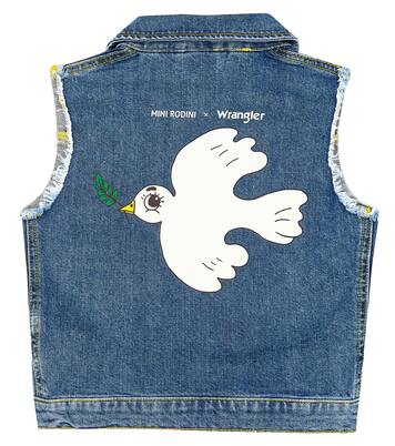 x Wrangler cotton denim vest | Mini Rodini