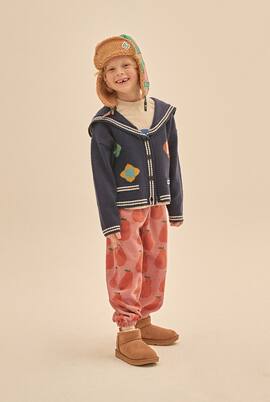 Printed cotton jersey sweatpants | Jellymallow