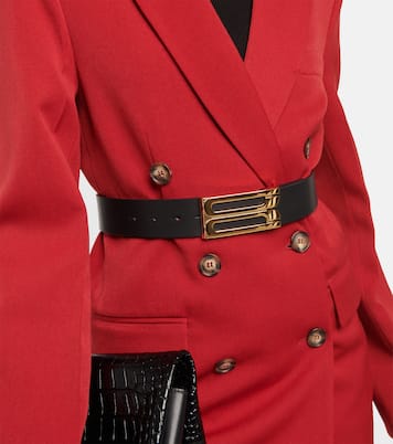 Logo leather belt | Victoria Beckham