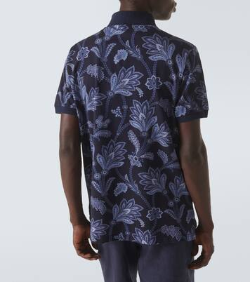 Printed cotton piqué polo shirt | Etro