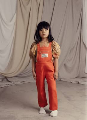 Mallorca Patch denim overalls | Mini Rodini