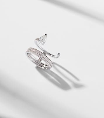 Anello Serti Sur Vide in oro bianco 18kt con diamanti | Repossi