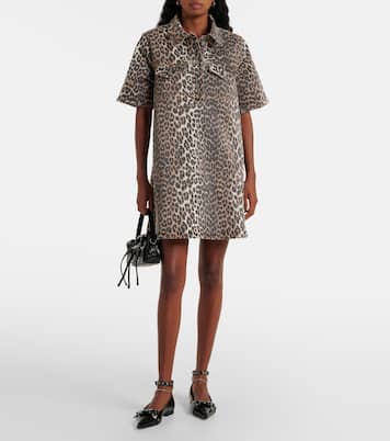 Eyelets Jewel faux leather ballet flats | Ganni