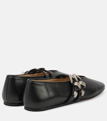 Claudia leather ballet flats | Le Monde Béryl