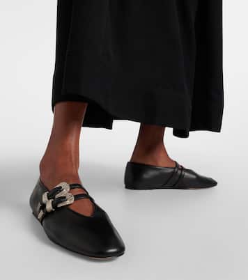 Claudia leather ballet flats | Le Monde Béryl