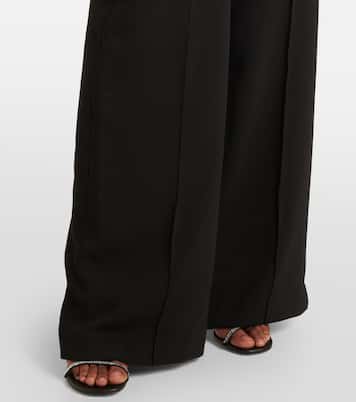 Perla ruffled satin-trimmed jumpsuit | Solace London