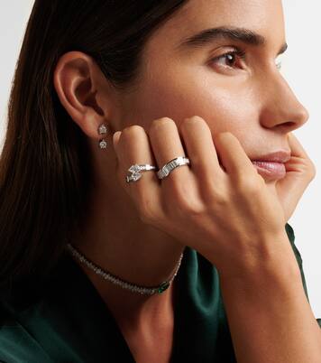 Bague Saturn en or blanc 18 ct et diamants | Anita Ko