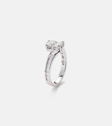 Bague Saturn en or blanc 18 ct et diamants | Anita Ko