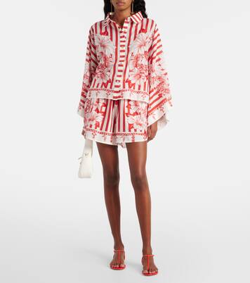 Shorts Floral Chains aus Baumwolle | Farm Rio