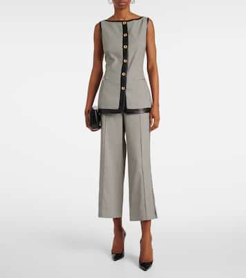 Miki checked capri pants | Simkhai