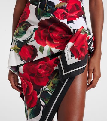 Floral cotton beach cover-up | Dolce&Gabbana
