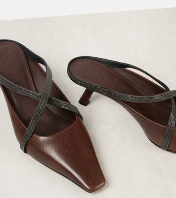 Mules aus Leder | Brunello Cucinelli