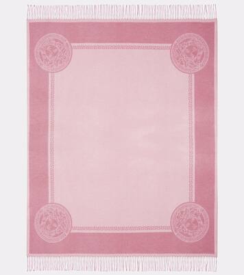 Barocco jacquard silk and cashmere blanket | Versace Home