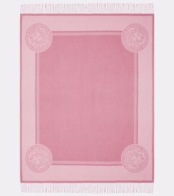 Barocco jacquard silk and cashmere blanket | Versace Home