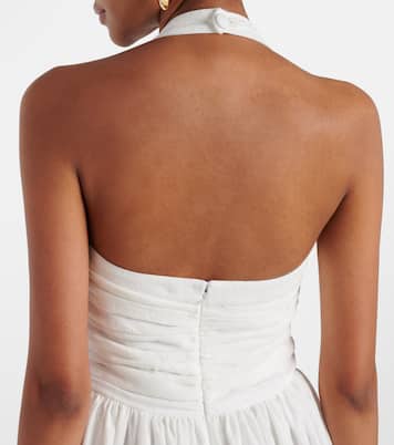 Robe midi Leia brodée en coton | Markarian