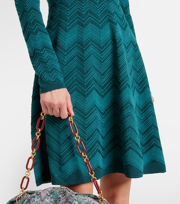 Minikleid aus Häkelstrick | Missoni