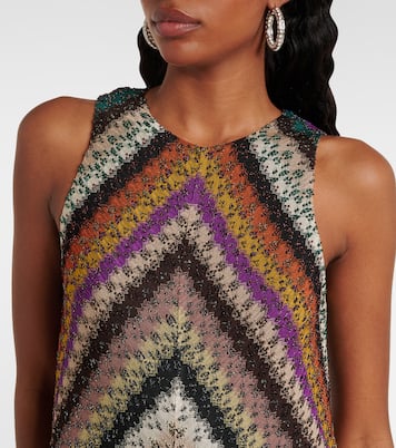 Minikleid aus Häkelstrick | Missoni