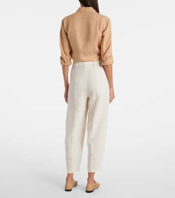 Hose Bob aus Leinen-Crêpe | Loro Piana