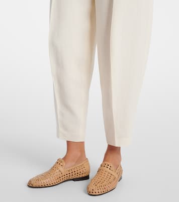 Hose Bob aus Leinen-Crêpe | Loro Piana