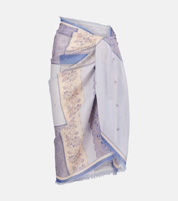 Printed cotton beach cover-up | Zimmermann