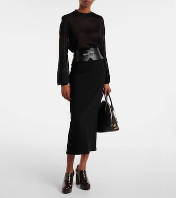 70 lace-up leather platform pumps | Gianvito Rossi